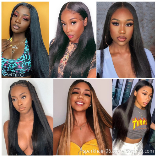Mink Straight Brazilian Human Hair Lace Front Wig Remy HD lace Wigs Natural Human Hair Wigs For Black Women